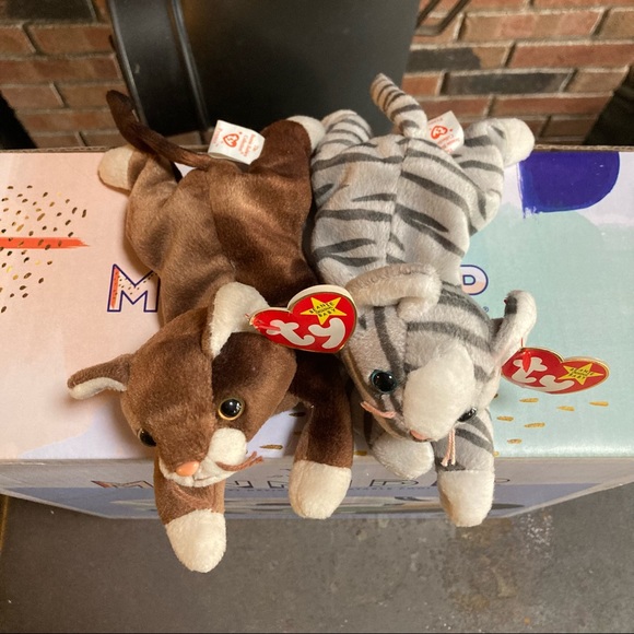 Bundle of Vintage Ty Beanie Babies “Pounce” and “Prance” 5th Generation - Picture 2 of 10